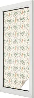Produktbild von Buntglas Fensterfolie – 146x50 cm – Stained-Glass Design – blickdichte dekorative Sichtschutzfolie – selbstklebend, UV-Schutz – Palmenleopard