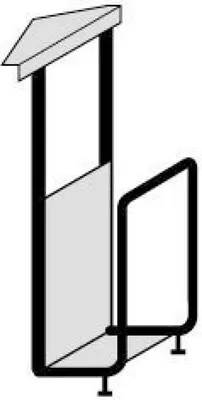 Immagine prodotto di Geramöbel Supporto per CPU da montare sotto il piano del tavolo, 125-225x380x470-520, argento; S-500910-S