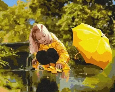 Obrázok produktu pre Maľovanie podľa čísel – Teplé jesenné dni, 40 x 50 cm – Ideyka