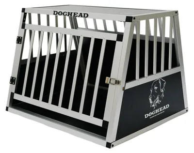 Zdjęcie produktu dla Klatka transportowa dla psów Ecoline, wymiary 75 x 65 x 55 cm, wykonana z aluminium