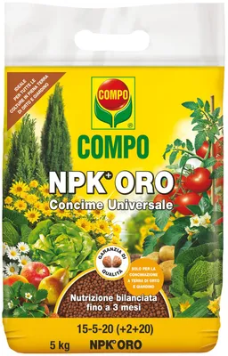Obrázek produktu pro Granulované hnojivo Compo NPK+Oro – 4 kg