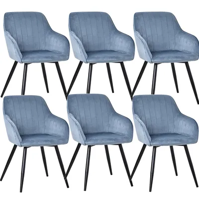 Image de Chaises de salle à manger HOMAVO (lot de 6) | Chaises de salle à manger, chaise de bureau, tabouret, chaise de bureau