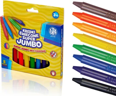 Immagine prodotto di Matite a candela Super Jumbo 8 colori Astra