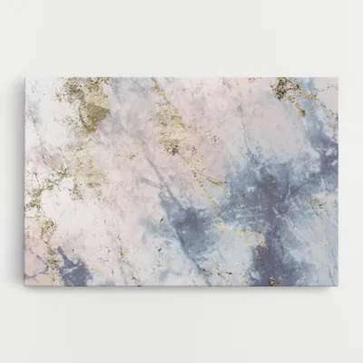 Produktbild von ARTHUB® Leinwandbild 80x120 cm, Pink Blue Marble | Wohnzimmerdekoration, Hängende Bilder, Wanddekoration, Heimdekoration, Abstrakte, Marmor