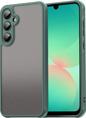 Produktbild von Hülle für Samsung Galaxy A26 - Phonesta AirFrost Semi-Transparent Back Cover - Matt Grün