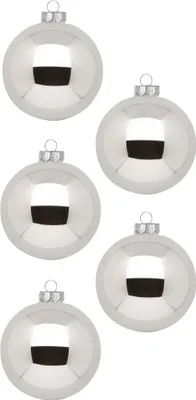 Produktbild von Weihnachtskugeln Glas 3cm 24 Stück - Ebony Black