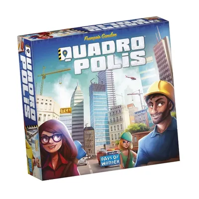Zdjęcie produktu dla Asmodee Quadropolis, Gra planszowa, Płytka, 8 lat(a)
