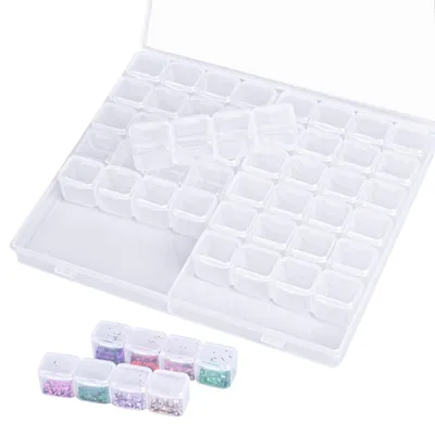 Productafbeelding van Opbergdoos met 56 vakken, kunststof, multifunctionele organizer voor sieraden