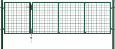 Produktbild von Gartentor Stahl 350 x 100 cm Grün