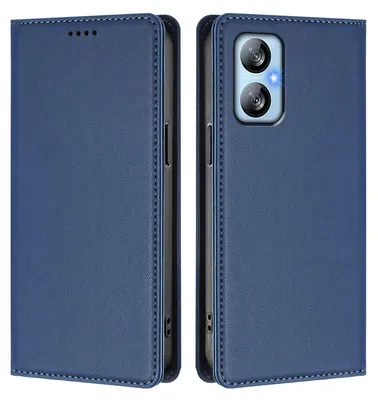 Image de Etui en cuir pour Blackview A52 / A52 Pro, étui magnétique en cuirPolyuréthaneavec support Bleu foncé