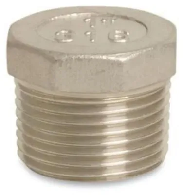 Immagine prodotto di Raccordo filettato Tappo in acciaio inox 1 1/2" AG 10bar