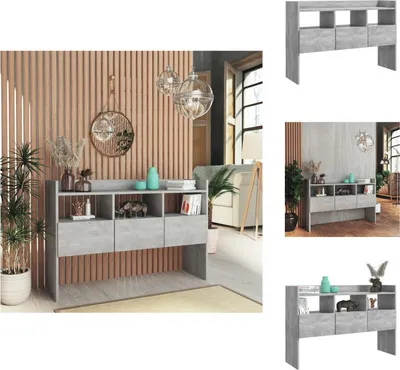 Obrázek produktu pro vidaXL Příborník betonový šedý 105x30x70 cm materiál na bázi dřeva - Příborníky