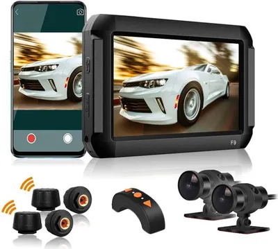 Zdjęcie produktu dla Zestaw podwójnych kamer F9 dla motocykli