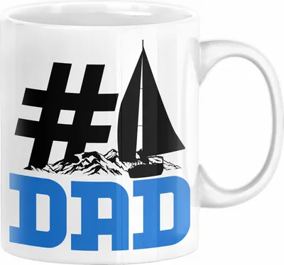 Produktbild von Segler Nummer 1 Dad Vater Tasse Geschenk Segeln Papa Geschenkidee Bester Papa Der Welt Vatertag Lustige Geschenkidee (Weiß)