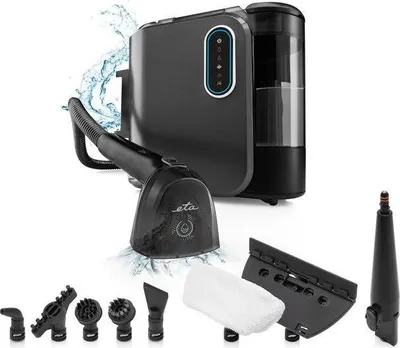 Zdjęcie produktu dla Eta Steam&Clean 7214 90000, Przenośna myjka parowa, 1,3 l, Czarny, 5 m, 1,6 l, 2000 W