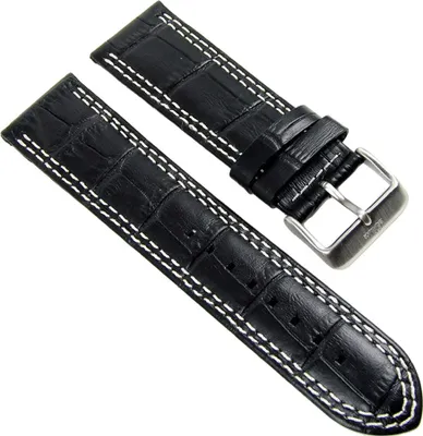 Produktbild von Ersatzband Leder schwarz 24mm für s.Oliver SO-2201-LQ