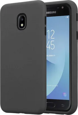 Produktbild von Cadorabo Hülle für Samsung Galaxy J7 2017 Schutz Hülle in Grau Hybrid Handyhülle Etui TPU Silikon Cover