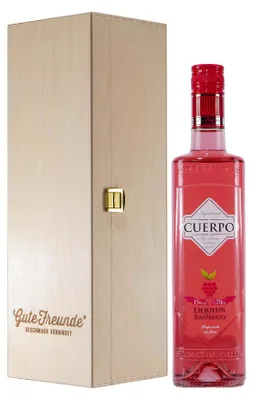 Produktbild von Cuerpo Raspberry (Himbeer) mit Geschenk-Holzkiste