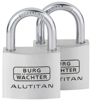 Immagine prodotto di BURG-WÄCHTER 36161 Set di lucchetti BURG-WÄCHTER Alutitan DUO 770 40