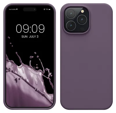 Produktbild von kwmobile Handyhülle für iPhone 14 Pro Max Hülle, für iPhone 14 Pro Max Case - Hülle Silikon - kabelloses Laden - Helle Iris