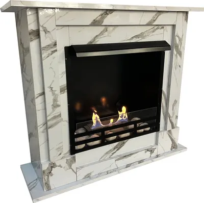 Produktbild von Gel & Ethanol Kamin Samara Deluxe Royal Weiss Marmoriert