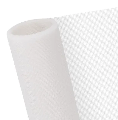 Productafbeelding van Vliegenhorkdoek, wit, per meter. Glasvezeldoek voor insectenbescherming, geschikt voor zelfmontage