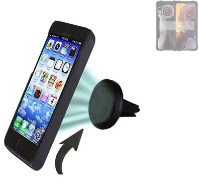 Produktbild von K-S-Trade Kompatibel mit Cubot KingKong 9 Auto Handy Halterung KFZ Halter Lüftungsgitterhalterung Air Vent mount Smartphone Halter