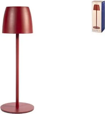 Produktbild von Eureka Tischleuchte aus rotem Metall, 38 cm