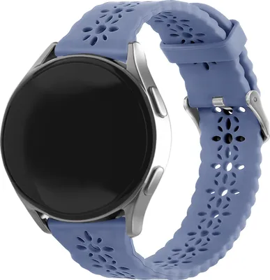 Produktbild von Strap-it Samsung Galaxy Watch 6 - 44mm Gemustertes Silikon Armband (Lavendel Grau)
