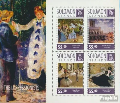 Produktbild von Briefmarken Salomoninseln 2014 Mi 2977-2980 Kleinbogen (kompl. Ausg.) postfrisch Die Impressionisten