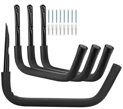 Image de Crochet de suspension pour kayak, 38,5 cm, support robuste en acier pour ranger kayak, échelle, canoë, planche de surf, paddleboard