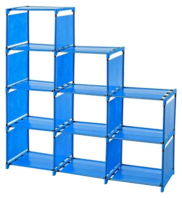 Produktbild von Treppenregal mit 9 Fächern in Blau