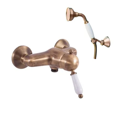 Obrázek produktu pro RAV Slezák Vodovodní baterie sprchová Slezák RAV Labe L581.5/2SM Barva: stará mosaz, Rozměr: 150 mm