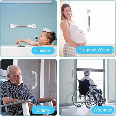 Produktbild von Badezimmer Haltegriff Wandhalterung für Dusche, Sicherheitsgriffe für Senioren und Kinder.