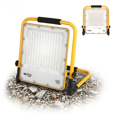 Produktbild von MasterLED Akku Baustrahler 150W Arbeitsleuchte 20Ah IP65 Baustellen Flutlicht 4500K Neutralweiß Arbeitsscheinwerfer
