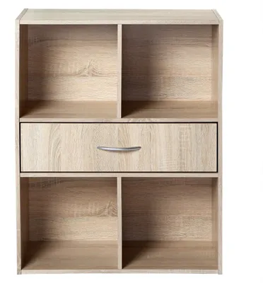 Image de CALICOSY - Etagère de rangement 4 casiers avec un tiroir