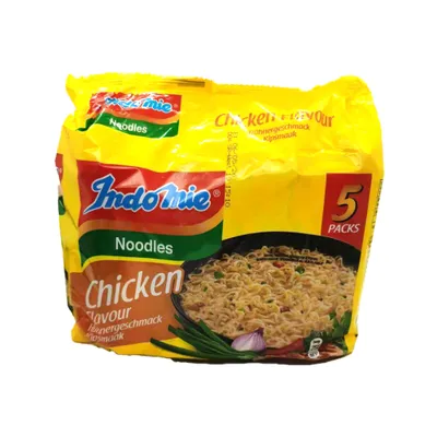Produktbild von Indomie | Instant-nudelsuppe Mit Hähnchengeschmack - 5 X 70g - Asiatische Snacks - Schnelle Mahlzeit