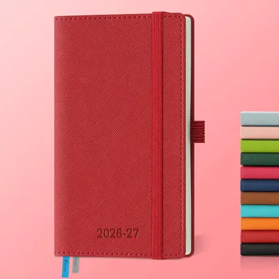Imagen del producto de Agenda A6, planificador semanal, 18 meses, 16,5 x 9,5 cm, para la organización