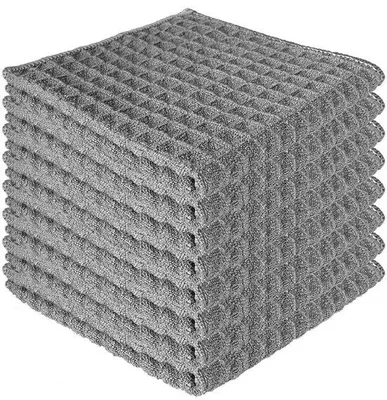 Produktbild von Unyqoos® Mikrofaser-Waffeltücher 8er-Set, 30 x 30 cm – hochsaugfähig, fusselfrei, schnelltrocknend, maschinenwaschbar für Küche & Bad