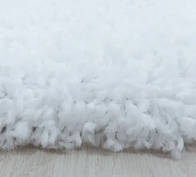 Produktbild von Hochflor Teppich Sima Läufer, Farbe: Weiß, Größe:80x250 cm