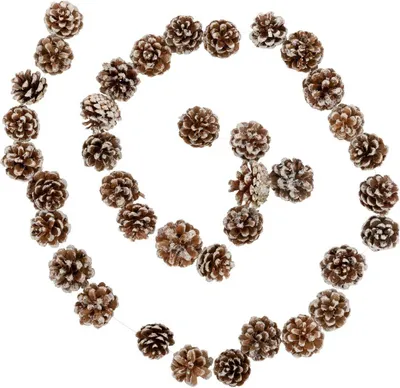 Produktbild von Weihnachtsgirlande mit Goldmotiven und Tannenzapfen 180 cm