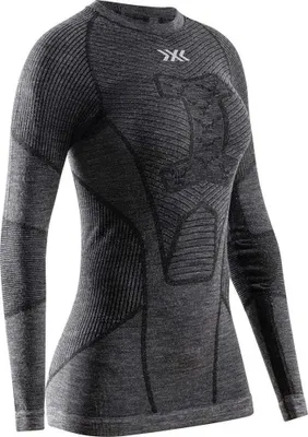 Produktbild von X-bionic Symbio Merino Langarm-baselayer Grau M Damen Grau M