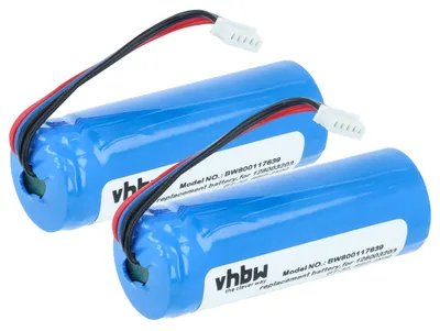 Produktbild von vhbw 2x Akku kompatibel mit Datalogic QBT2131, QM2400 Barcodescanner POS (1600 mAh, 3,7 V, Li-Ion)