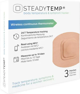 Produktbild von SteadyTemp® – das intelligente, smarte Fieberthermometer - 3 Stück