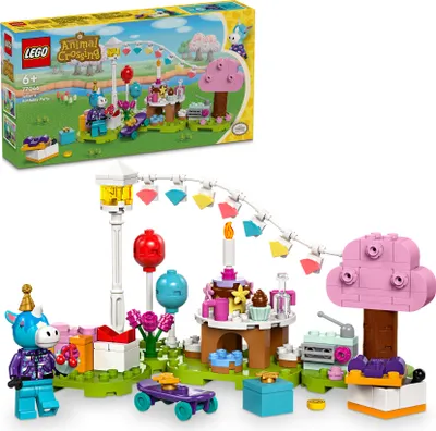 Zdjęcie produktu dla LEGO Animal Crossing Koń Julian i jego przyjęcie urodzinowe, Zabawka Konstrukcyjna dla 6-latka, Chłopca i Dziewczynki, z Minifigurką, dla Fanów Znanej Gry Wideo, Pomysł na Prezent dla Dzieci, 77046