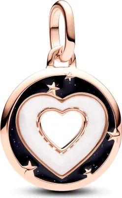 Produktbild von Medaillon Charm Herzen mit Emaille, rosé, PANDORA ME