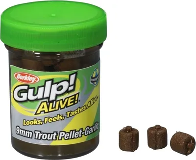 Produktbild von Berkley Gulp Alive Trout Pellet 9mm Garlic Natural
