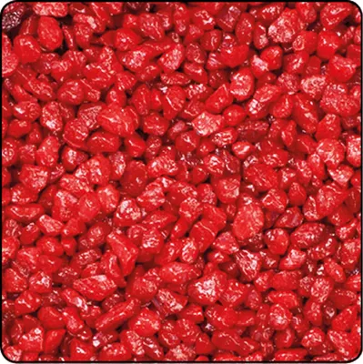 Image de Granulés de décoration rouges gravier à petits grains grossiers 2 à 4mm 1000g