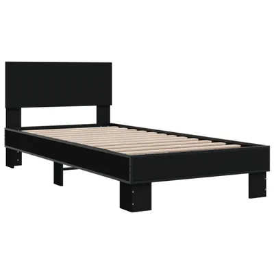 Immagine prodotto di Giroletto Nero 75x190 cm in Legno Multistrato e Metallo