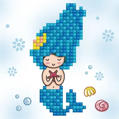 Obrázok produktu pre DIAMOND DOTZ® Original Diamond Painting Sea Star 9 x 9 cm mit Bilderra